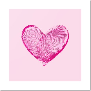 Fingerprint Heart Posters and Art